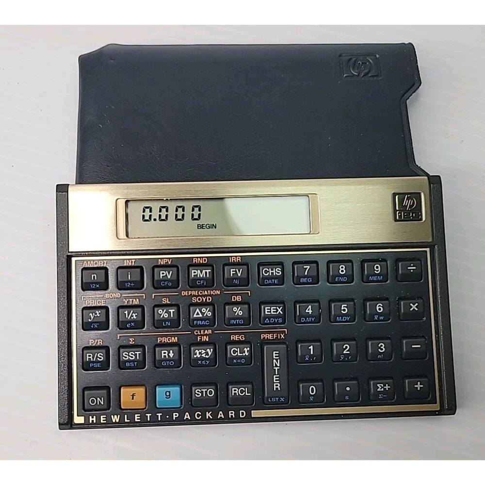 Hewlett‎ Packard HP 12C Financial Calculator w/ Original HP Case Tested Working
